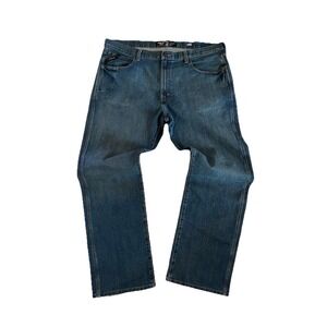 Ariat Rebar M4 Relaxed Boot Jeans Mens 42x34 Blue Denim Work Western 10" Bootcut